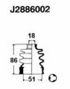 DAIHA 0443887719 Bellow Set, drive shaft